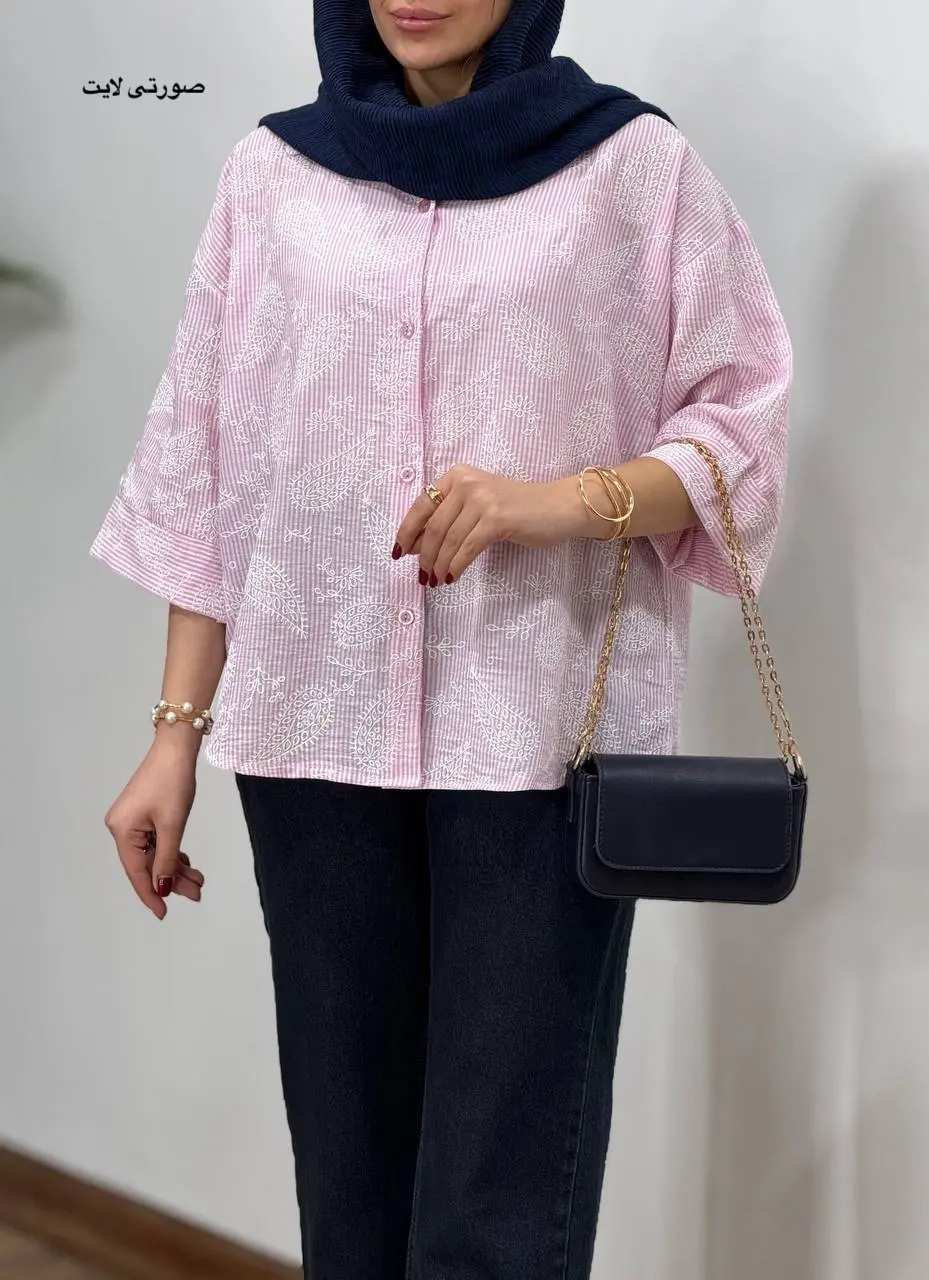 تونیک مانتویی لینن بهارگل